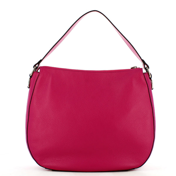 Iuntoo - Hobo Bag in pelle Armonia Fuxia - 168047 - FUXIA