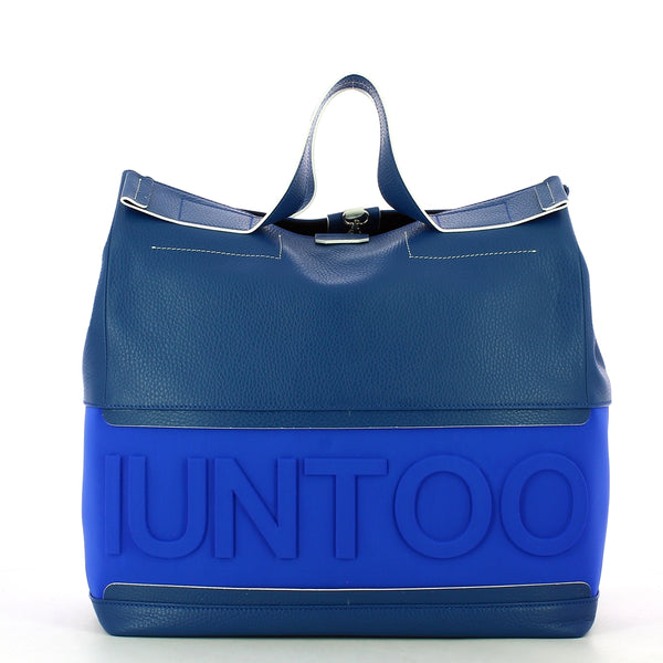 Iuntoo - Shopper XXXL con logo in rilievo Pratica - 141001 - BLUETTE-OLTREMARE