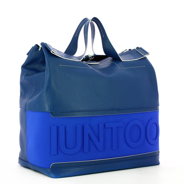 Iuntoo - Shopper XXXL con logo in rilievo Pratica - 141001 - BLUETTE-OLTREMARE