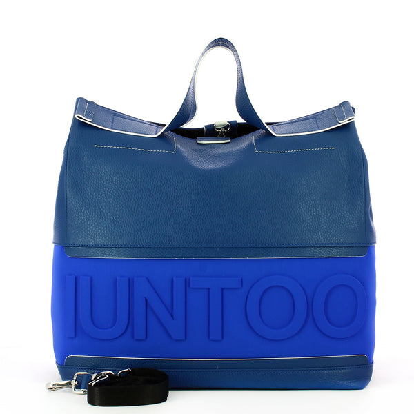 Iuntoo - Shopper XXXL con logo in rilievo Pratica - 141001 - BLUETTE-OLTREMARE