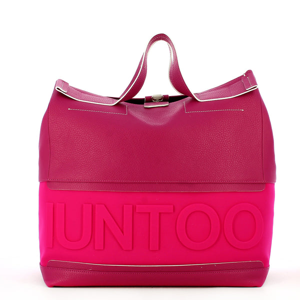 Iuntoo - Shopper XXXL con logo in rilievo Pratica - 141001 - FUXIA-BEACH/PARTY