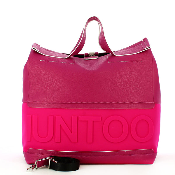 Iuntoo - Shopper XXXL con logo in rilievo Pratica - 141001 - FUXIA-BEACH/PARTY