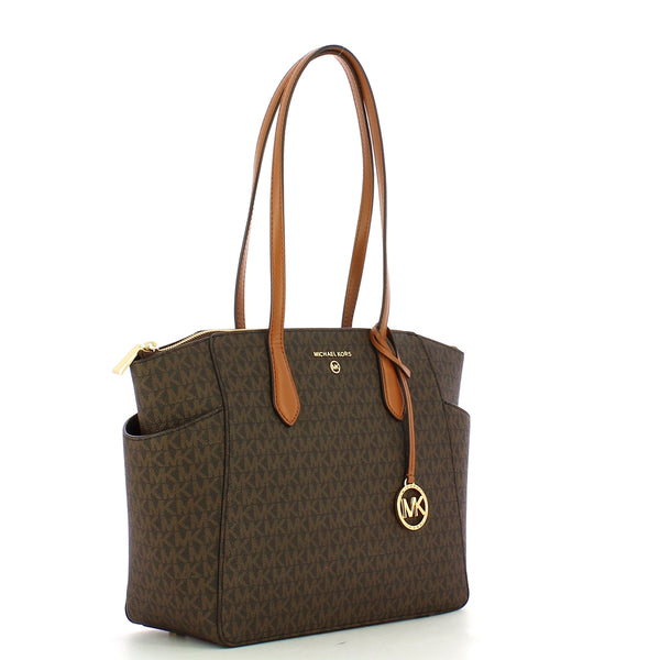 Michael Kors - Marilyn Medium BRN Acorn Tote Bag - 30S2G6AT2B - BRN/ACORN