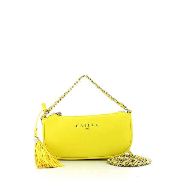 Gaëlle - Mini Borsa a spalla con nappina Giallo - GBDA3100AB - GIALLO