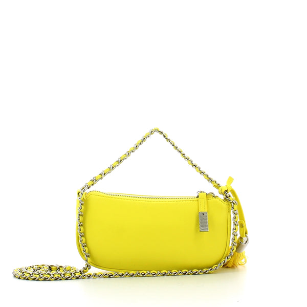 Gaëlle - Mini Borsa a spalla con nappina Giallo - GBDA3100AB - GIALLO