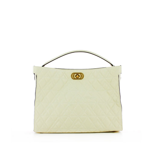 La Carrie La carrie - borsa a mano stich&spun silvie small white - 121 | Italystation.com - Shop Now at italystation.com