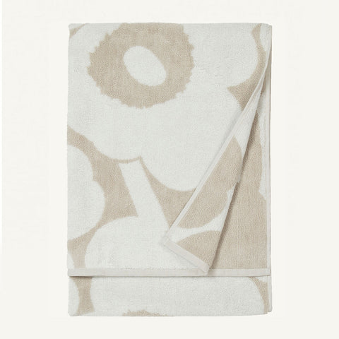 Marimekko - Unikko Bath Towel 70x150 cm - 070230 - BEIGE,/WHITE