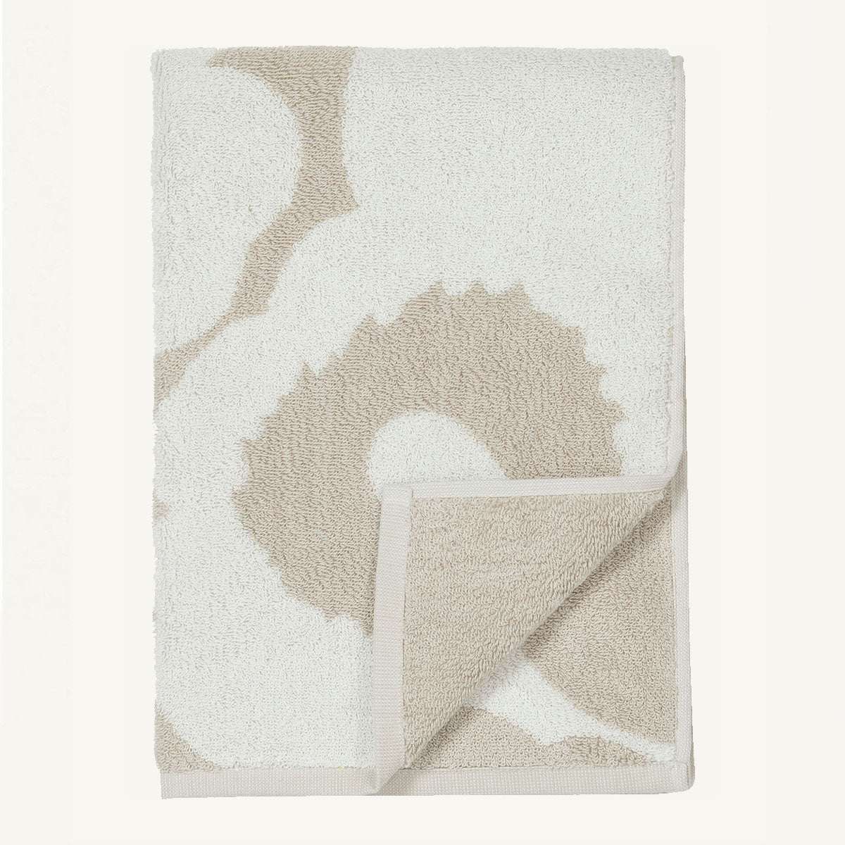 Marimekko - unikko hand towel 50x70 cm - 071200 - beige,/white | Italystation.com