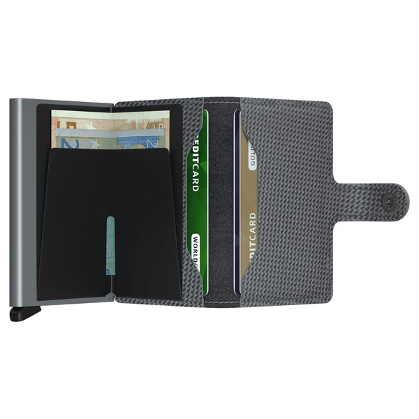 Secrid - Miniwallet Carbon RFID Cool Grey - MCA-COOL GREY - COOL/GREY