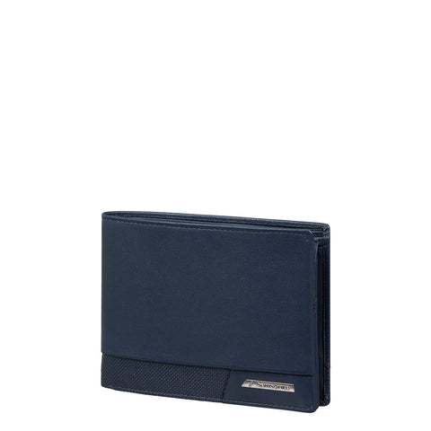 Samsonite - Pro-DLX 6 Slg Wallet with coin pouch - KK3015 - NIGHT/BLUE