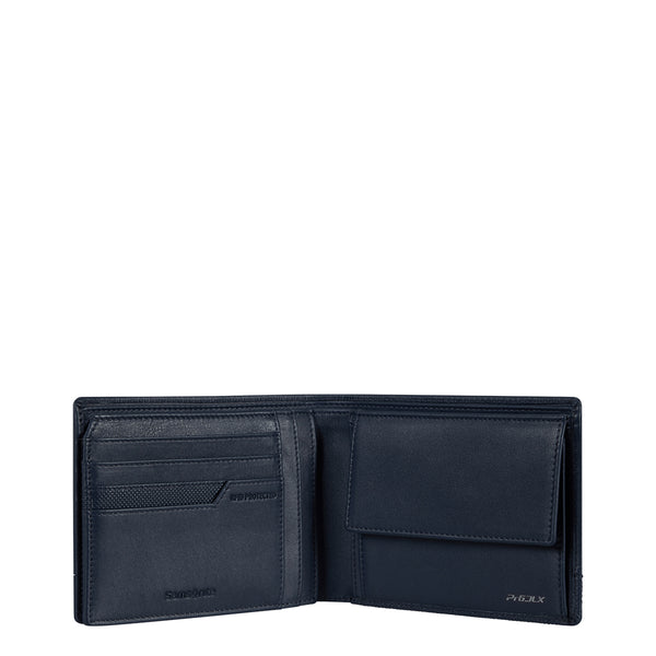 Samsonite - Pro-DLX 6 Slg Wallet with coin pouch - KK3015 - NIGHT/BLUE