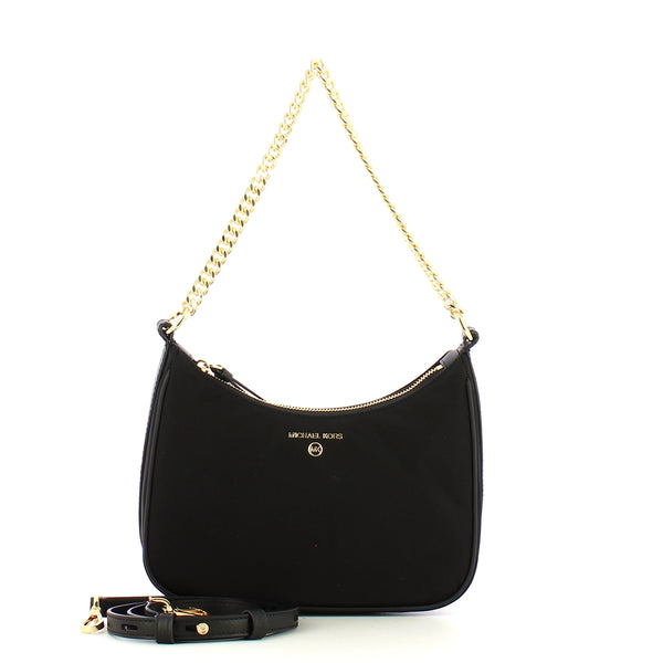 Michael kors - jet set charm medium black nylon shoulder bag - 32f1gt9c8c - black | Italystation.com