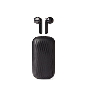 Lexon - cuffiette wireless speakerbuds bluetooth® nero - xla127  | Italystation.com - Shop Now at italystation.com