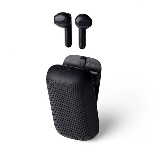 Lexon - cuffiette wireless speakerbuds bluetooth® nero - xla127  | Italystation.com - Shop Now at italystation.com