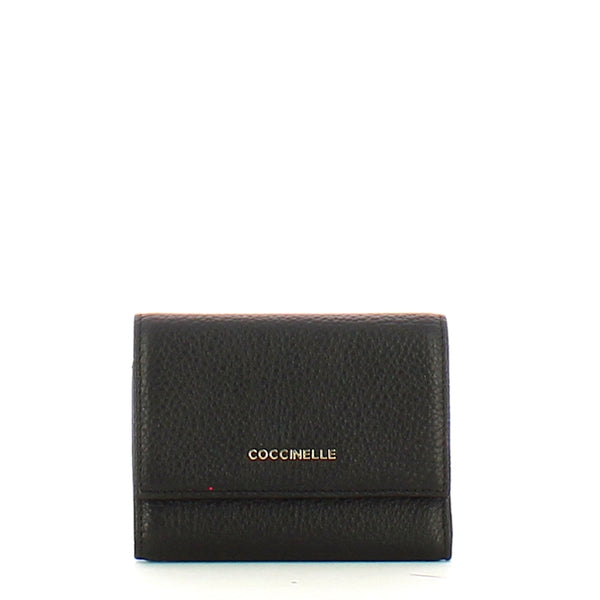 Coccinelle - Metallic Soft Noir Small Wallet - MW5111001 - NOIR