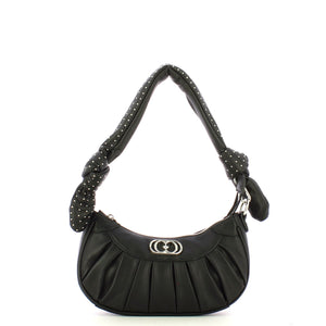 La Carrie - Borsa a spalla Curly Mary Small Bag - 122P-TS-300-LEA - BLACK