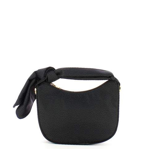 Borbonese - Borsa Luna Bag Petite in Nylon Riciclato Dark Black - 913939I15 - DARK/BLACK