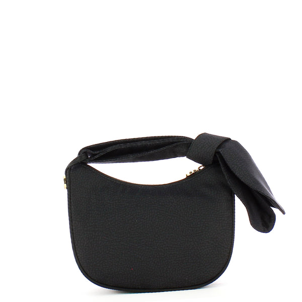Borbonese - Borsa Luna Bag Petite in Nylon Riciclato Dark Black - 913939I15 - DARK/BLACK
