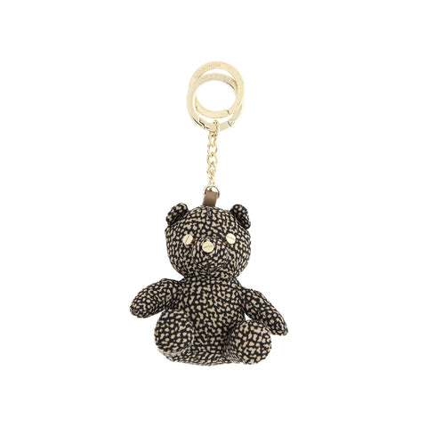 Borbonese - op natural black bear keychain - 930028i15 - op/ | Italystation.com - Shop Now at italystation.com