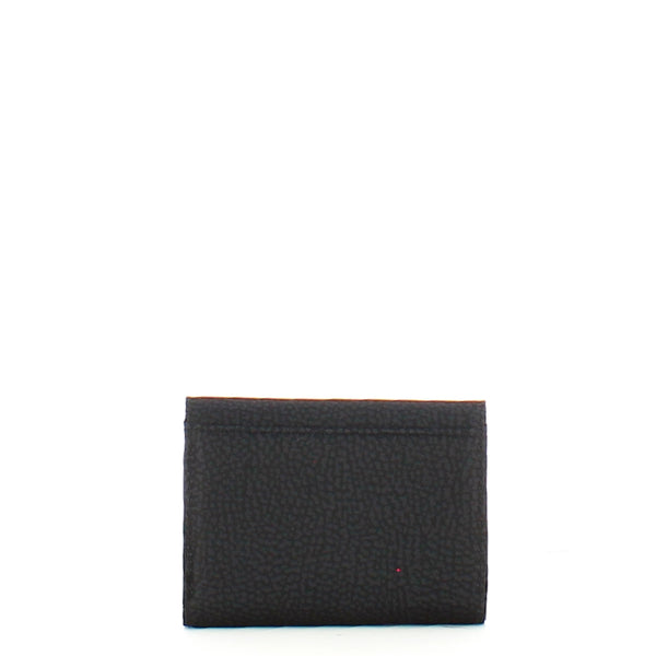 Borbonese - Portafoglio Medium RFID in Nylon Riciclato Dark Black - 930161I15 - DARK/BLACK
