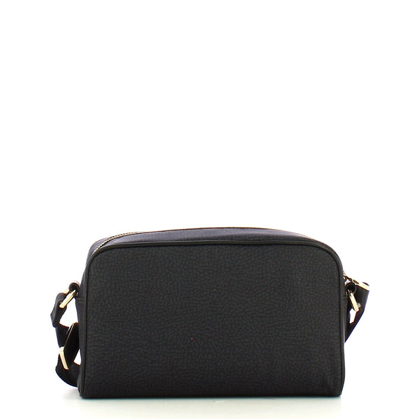 Borbonese - Small Jet Dark Black Camera Bag made of Recycled Nylon - 934115I15 - DARK/BLACK