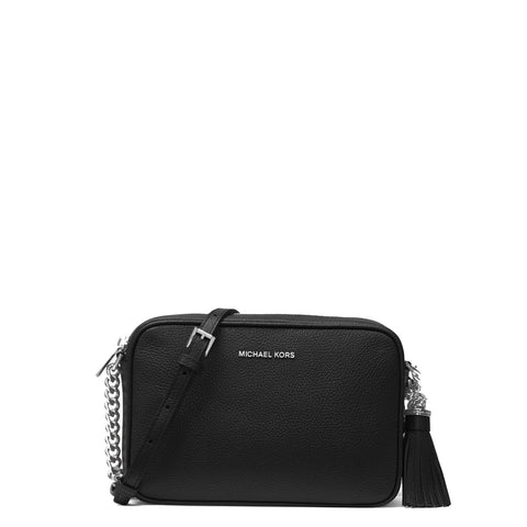 Michael Kors Michael kors - ginny silver black crossbody bag - 32f7sgn | Italystation.com - Shop Now at italystation.com
