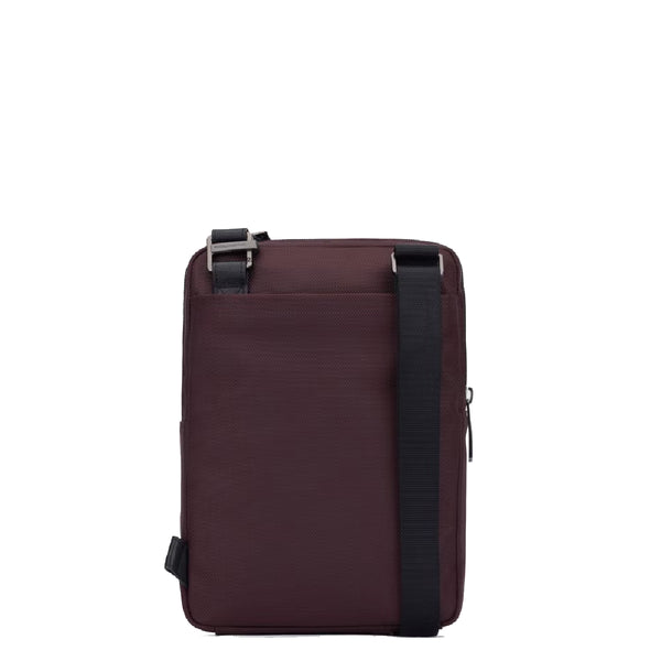 Piquadro - Borsello porta iPad®Brief 2 in tessuto riciclato - CA1816BR2 - MARRONE/NERO