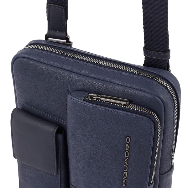 Piquadro - Borsello Porta iPad® Ronnie CA1816W116 BLU | Italystation.com Shop Now at italystation.com