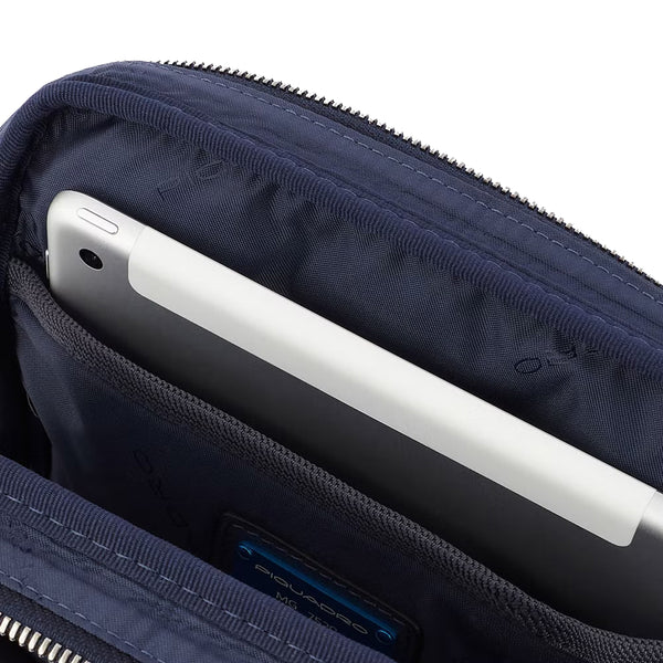 Piquadro - Borsello Porta iPad® Ronnie CA1816W116 BLU | Italystation.com Shop Now at italystation.com
