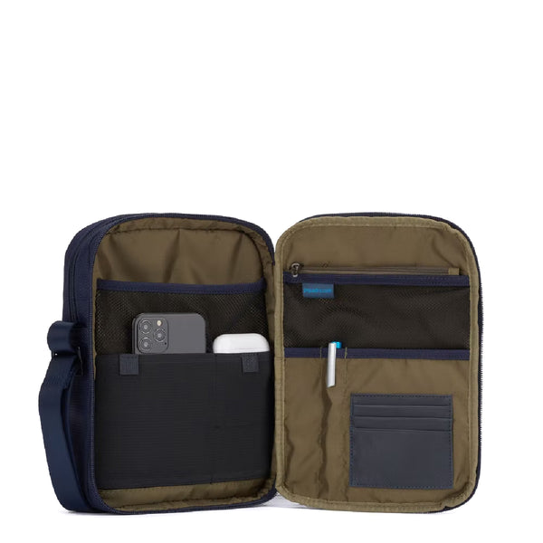 Piquadro - Borsello Porta iPad®mini in tessuto riciclato Brief 2 - CA5937BR2 - BLU