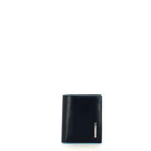 Piquadro - Portafoglio Verticale con portamonete RFID Blue Square - PU5964B2R - BLU2