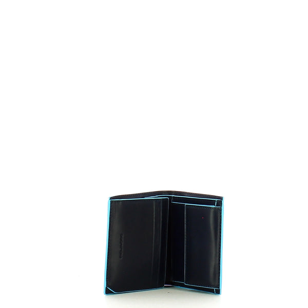 Piquadro - Portafoglio Verticale con portamonete RFID Blue Square - PU5964B2R - BLU2