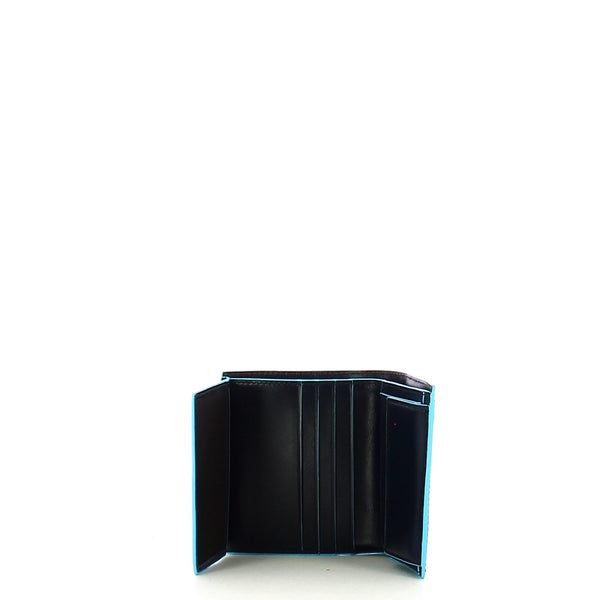 Piquadro - Portafoglio Verticale con portamonete RFID Blue Square - PU5964B2R - BLU2