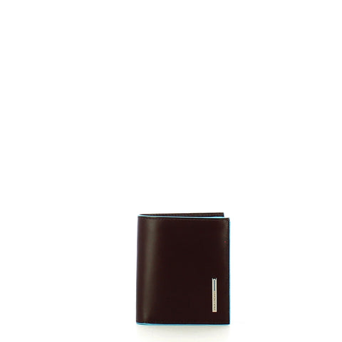 Piquadro - Portafoglio Verticale con portamonete RFID Blue Square - PU5964B2R - MOGANO