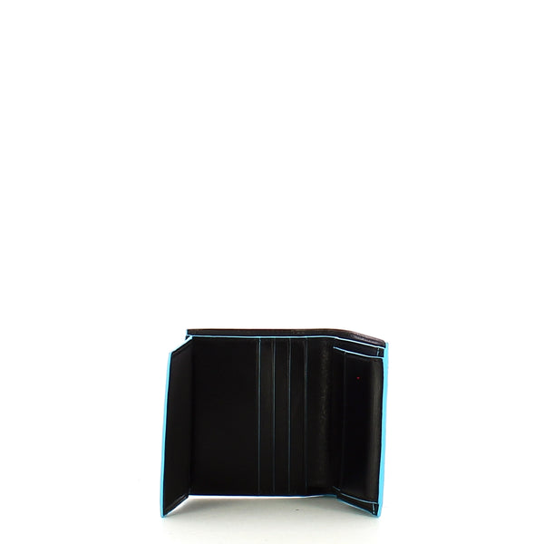 Piquadro - Portafoglio Verticale con portamonete RFID Blue Square - PU5964B2R - NERO