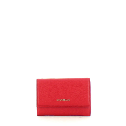 Coccinelle - Metallic Soft Medium Ruby Wallet - MW5116601 - RUBY