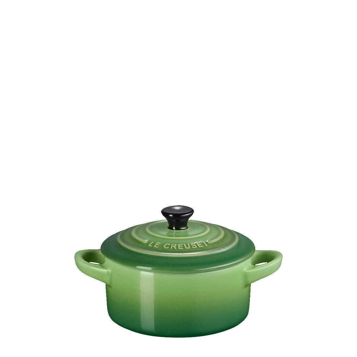 Le Creuset - Mini Coccotte Rotonda 10 cm Bamboo Green 719 | Italystation.com Shop Now at italystation.com