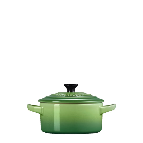 Le Creuset - Mini Coccotte Rotonda 10 cm Bamboo Green 719 | Italystation.com Shop Now at italystation.com