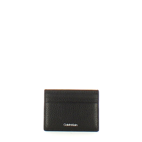 Calvin Klein - Porta Carte di credito Minimalism Black | Italystation.com Shop Now at italystation.com
