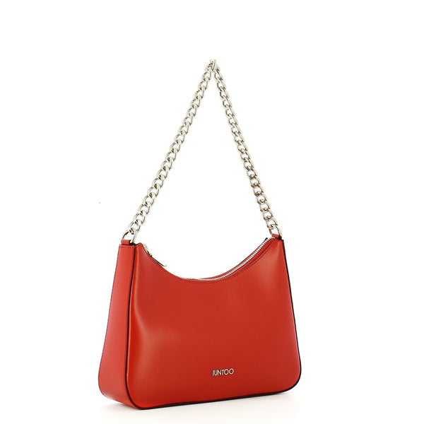Iuntoo - borsa a spalla media soave arancio - 168059 - arancio | Italystation.com - Shop Now at italystation.com