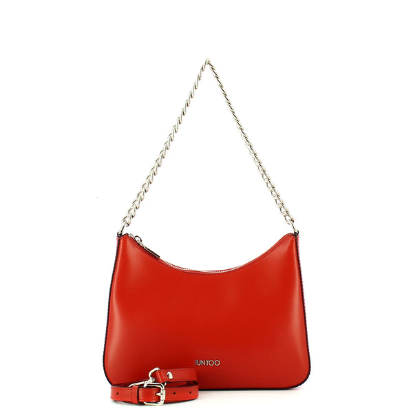 Iuntoo - borsa a spalla media soave arancio - 168059 - arancio | Italystation.com - Shop Now at italystation.com
