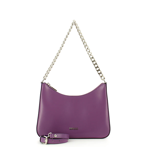Iuntoo - borsa a spalla media soave lilla - 168059 - lilla | Italystation.com - Shop Now at italystation.com