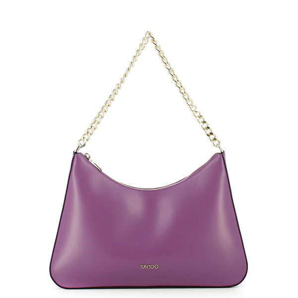 Iuntoo - borsa a spalla grande soave lilla - 168060 - lilla | Italystation.com - Shop Now at italystation.com