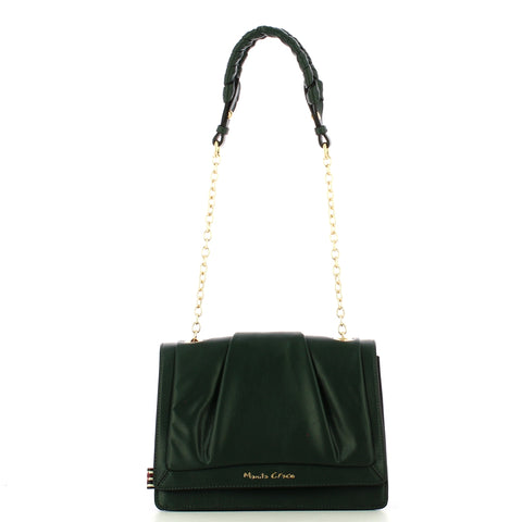 Manila Grace - Borsa a tracolla Kiri con tracolla intrecciata Verde - B222EU - VERDE