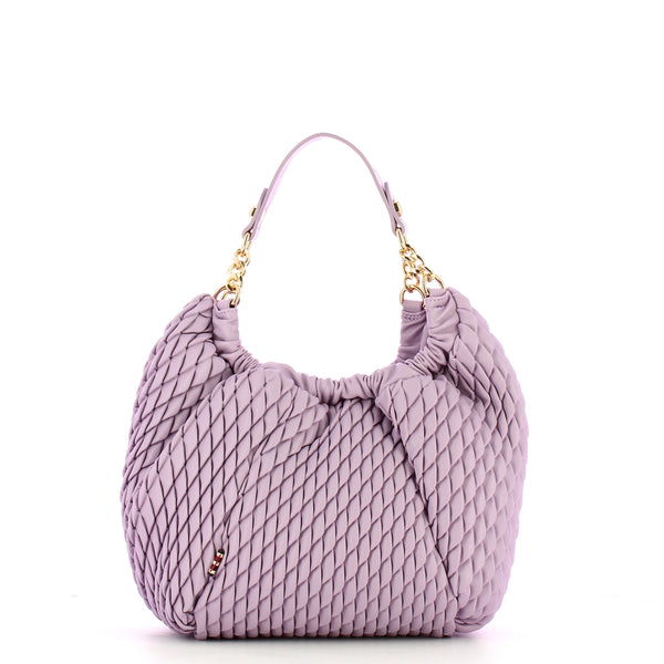 Manila Grace - Hobo bag Small Tulip Lavanda - B273EU - LAVANDA