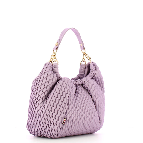 Manila Grace - Hobo bag Small Tulip Lavanda - B273EU - LAVANDA