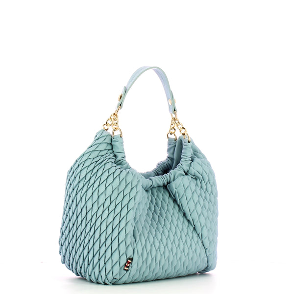 Manila Grace - Hobo bag Small Tulip Polvere - B273EU - POLVERE