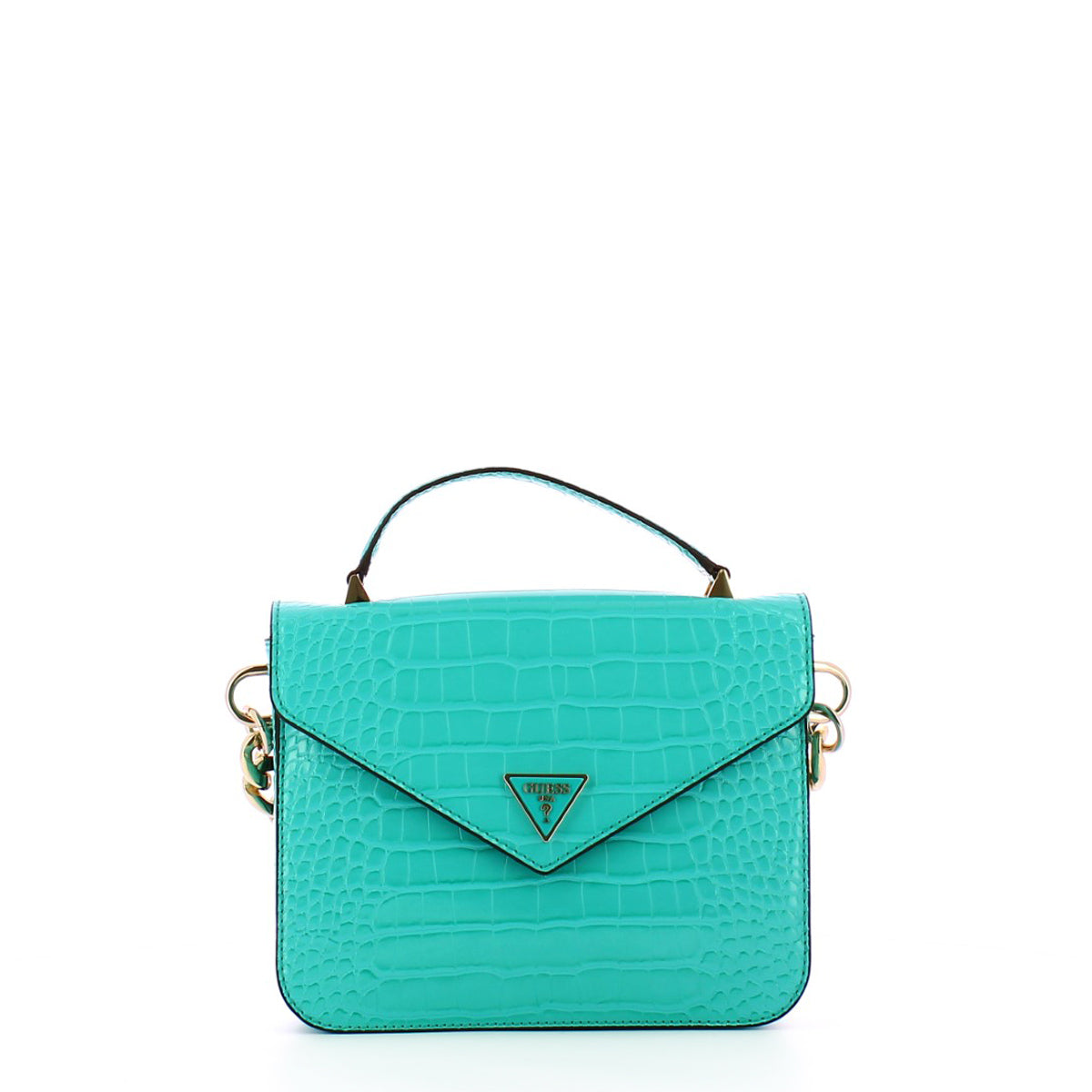 Guess - Mini Borsa a mano Retour stampa cocco Turquoise - HWCG8664200 - TURQ