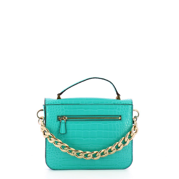 Guess - Mini Borsa a mano Retour stampa cocco Turquoise - HWCG8664200 - TURQ