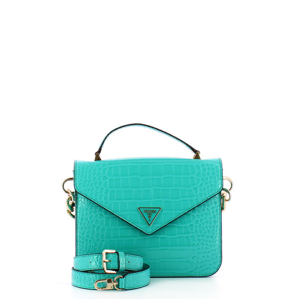 Guess - Mini Borsa a mano Retour stampa cocco Turquoise - HWCG8664200 - TURQ